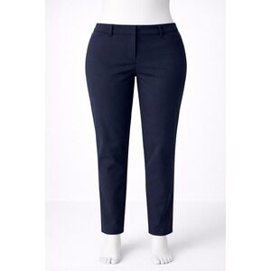 White House Black Market Size 4R Black Slim Ankle Pants Stretch Trouser WHBM